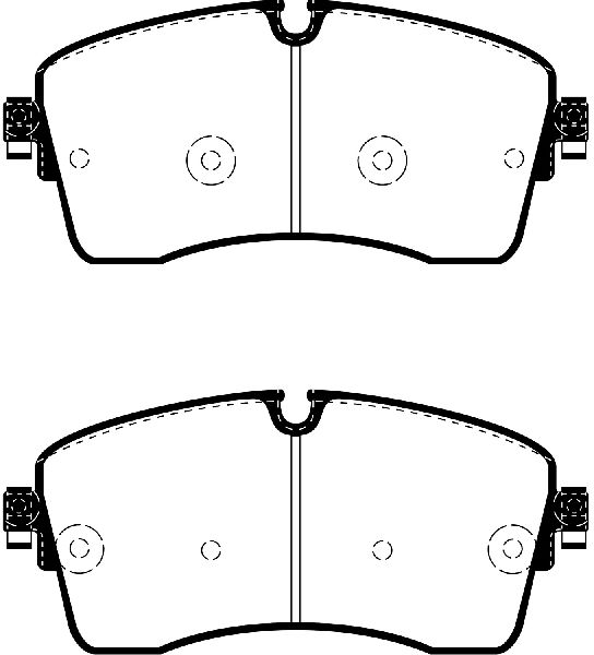 2018-2023 Jaguar E-Pace Disc Brake Pad Set -  or Front (EBC Brakes)