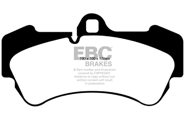 2005-2010 Porsche Cayenne Disc Brake Pad Set - Front (EBC Brakes)