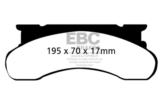 1977-1991 Ford E-350 Econoline Disc Brake Pad Set - Front (EBC Brakes)
