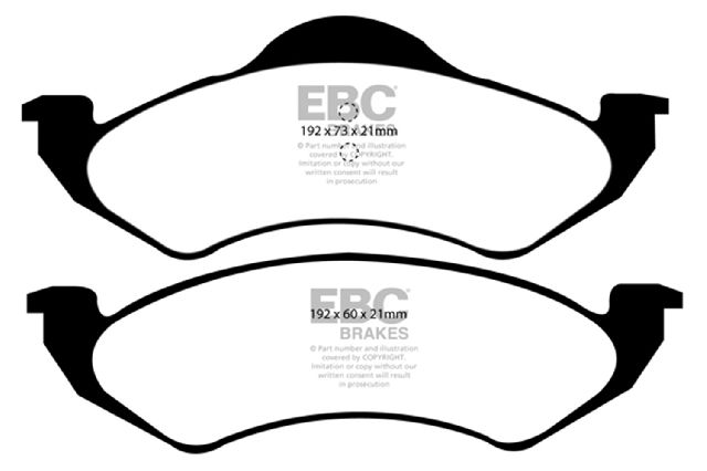 1998-1999 Dodge Durango Disc Brake Pad Set - Front (EBC Brakes)