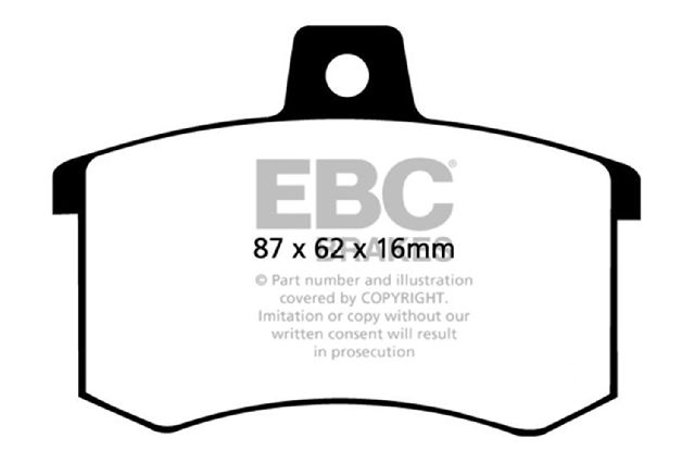 1995-1997 Audi A6 Disc Brake Pad Set - Rear (EBC Brakes)