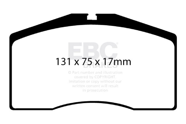 1996-1997 Porsche 911 Disc Brake Pad Set - Front (EBC Brakes)