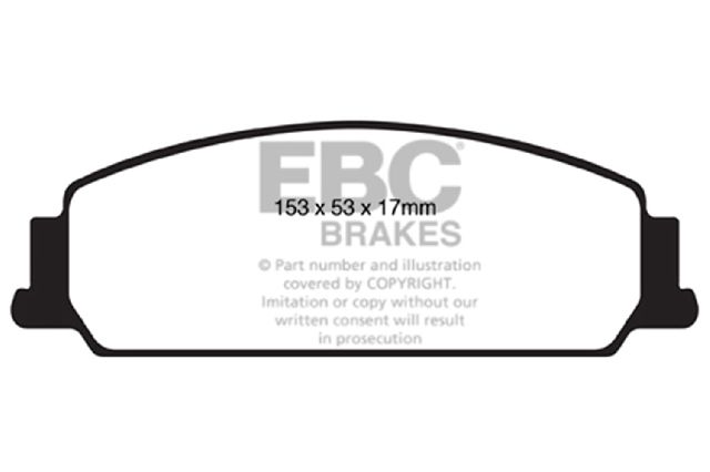 2008-2009 Pontiac G8 Disc Brake Pad Set - Front (EBC Brakes)
