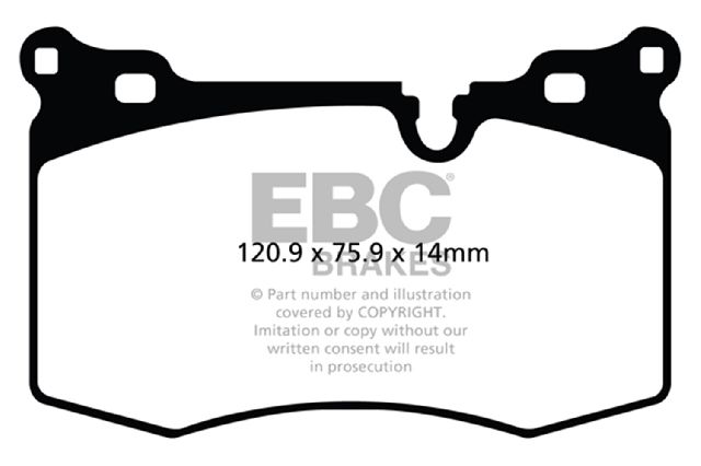2009-2015 Mini Cooper Disc Brake Pad Set - Front (EBC Brakes)