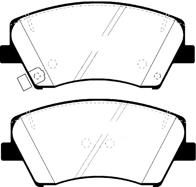2017-2020 Hyundai Elantra Disc Brake Pad Set - Front (EBC Brakes)