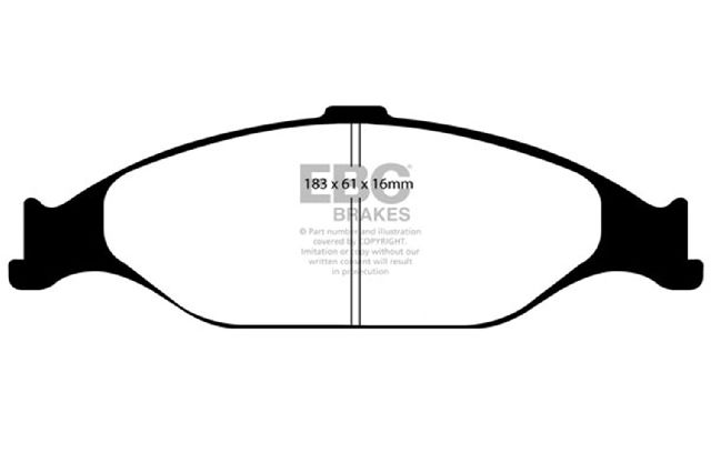 1999-2004 Ford Mustang Disc Brake Pad Set - Front (EBC Brakes)