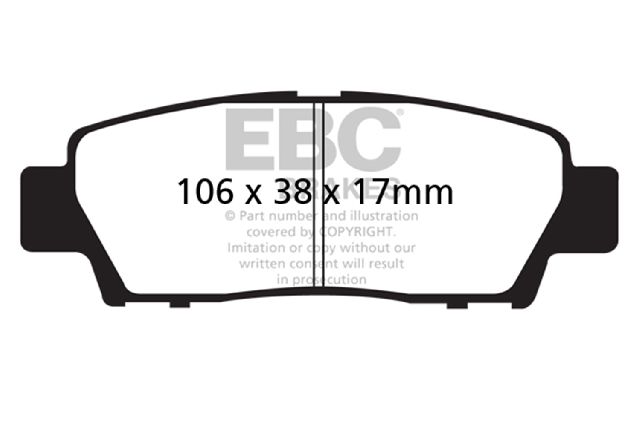 1995-1999 Toyota Avalon Disc Brake Pad Set - Rear (EBC Brakes)