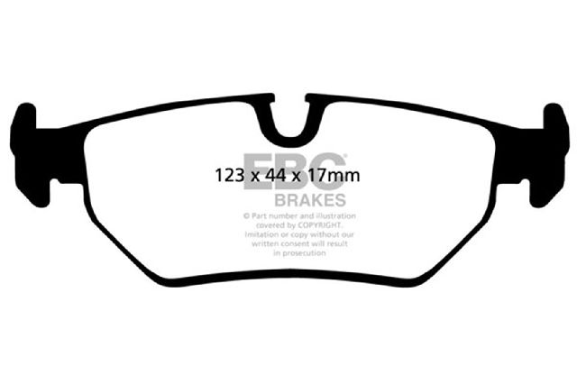 1993-1995 Jaguar XJS Disc Brake Pad Set - Rear (EBC Brakes)