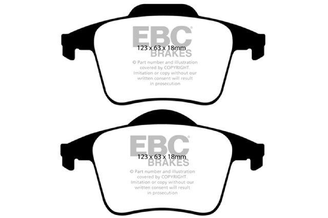 2003-2014 Volvo XC90 Disc Brake Pad Set - Rear (EBC Brakes)