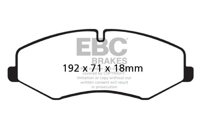 2010-2013 Land Rover Range Rover Sport Disc Brake Pad Set - Front (EBC Brakes)