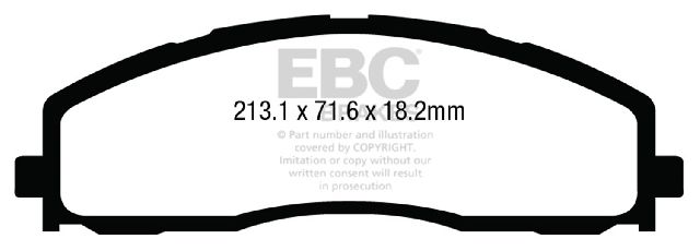 2013-2022 Ford F-350 Super Duty Disc Brake Pad Set - Front (EBC Brakes)