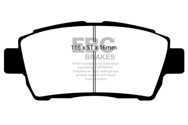 2001-2002 Toyota Prius Disc Brake Pad Set - Front (EBC Brakes)