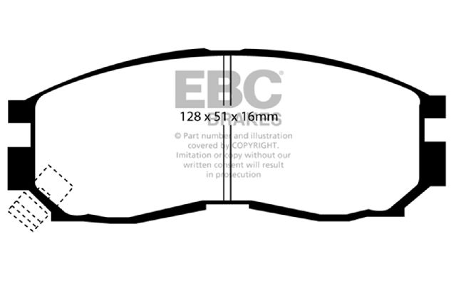 1995-2000 Dodge Avenger Disc Brake Pad Set - Front (EBC Brakes)
