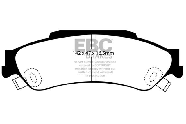 1997-2001 Oldsmobile Bravada Disc Brake Pad Set - Rear (EBC Brakes)