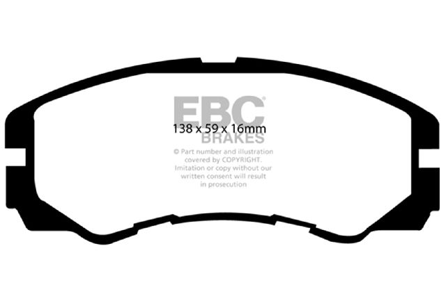 2001-2003 Isuzu Rodeo Sport Disc Brake Pad Set - Front (EBC Brakes)