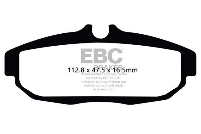 2013-2014 Ford Mustang Disc Brake Pad Set - Rear (EBC Brakes)