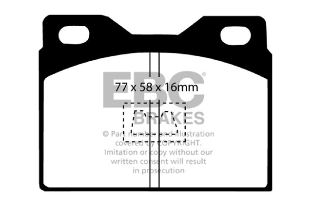 1977-1982 Porsche 924 Disc Brake Pad Set - Front (EBC Brakes)