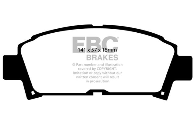 1993-1995 Toyota MR2 Disc Brake Pad Set - Front (EBC Brakes)