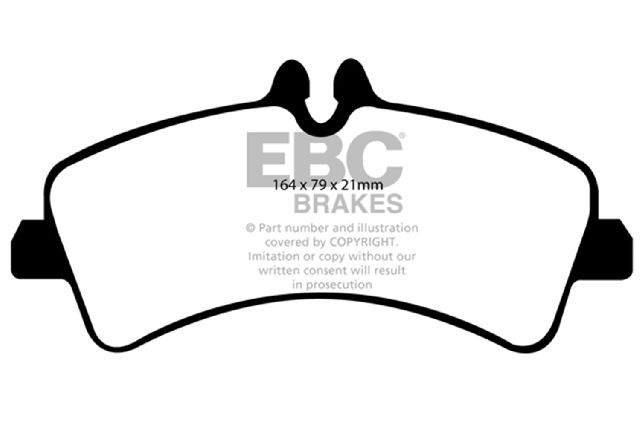 2010-2018 Mercedes-Benz Sprinter 3500 Disc Brake Pad Set - Rear (EBC Brakes)