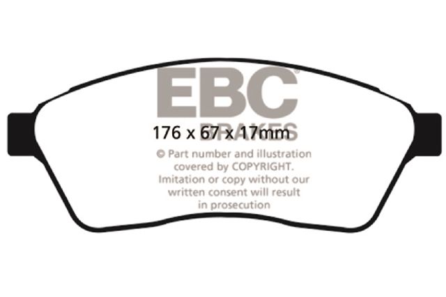 2011 Saab 9-4X Disc Brake Pad Set - Front (EBC Brakes)