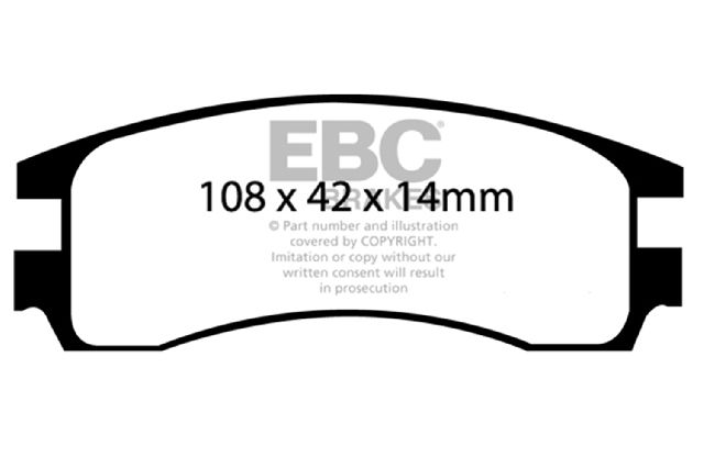 1997-2002 Cadillac Eldorado Disc Brake Pad Set - Rear (EBC Brakes)