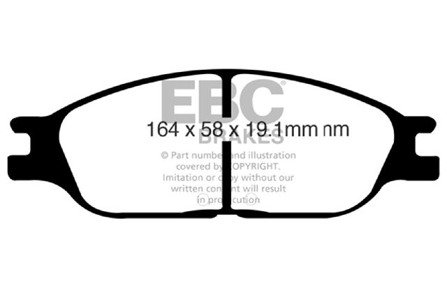 1999-2003 Ford Windstar Disc Brake Pad Set - Front (EBC Brakes)