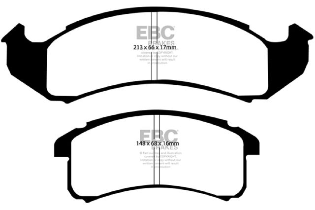 1994-1996 Cadillac Eldorado Disc Brake Pad Set - Front (EBC Brakes)
