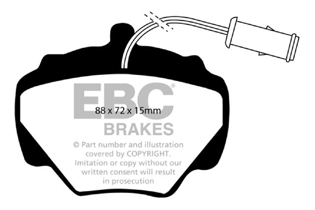 1974-1995 Land Rover Range Rover Disc Brake Pad Set - Rear (EBC Brakes)