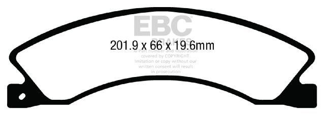 2017 Nissan Titan Disc Brake Pad Set - Rear (EBC Brakes)