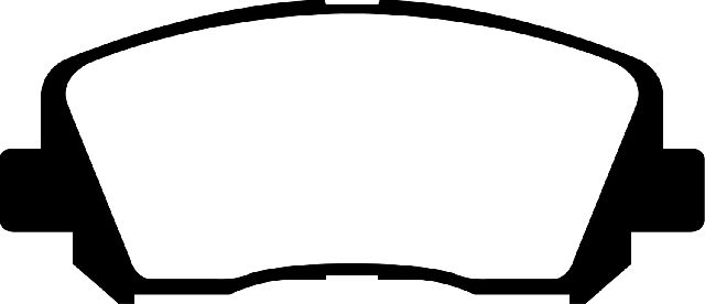 2014-2023 Jeep Cherokee Disc Brake Pad Set -  or Front (EBC Brakes)