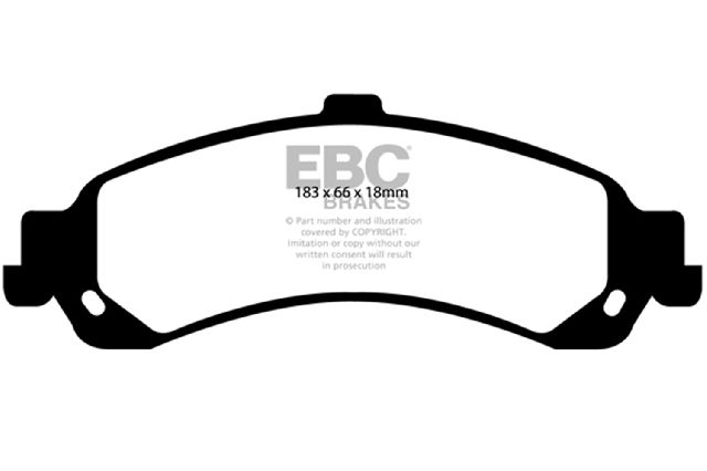 2002-2006 Chevrolet Avalanche 1500 Disc Brake Pad Set - Rear (EBC Brakes)