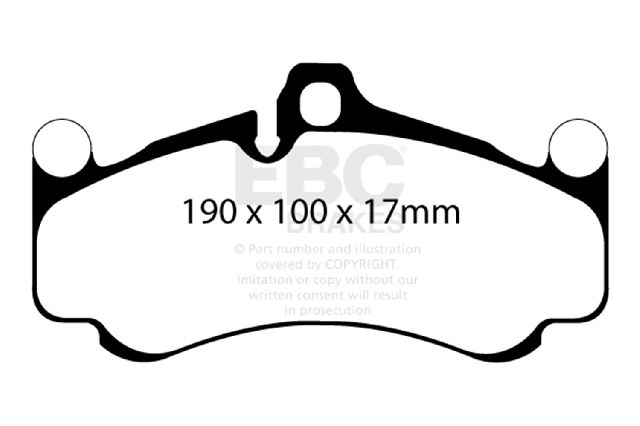 2010-2011 Porsche 911 Disc Brake Pad Set - Front (EBC Brakes)