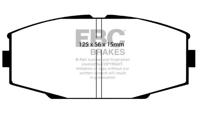 1986-1992 Toyota Supra Disc Brake Pad Set - Front (EBC Brakes)
