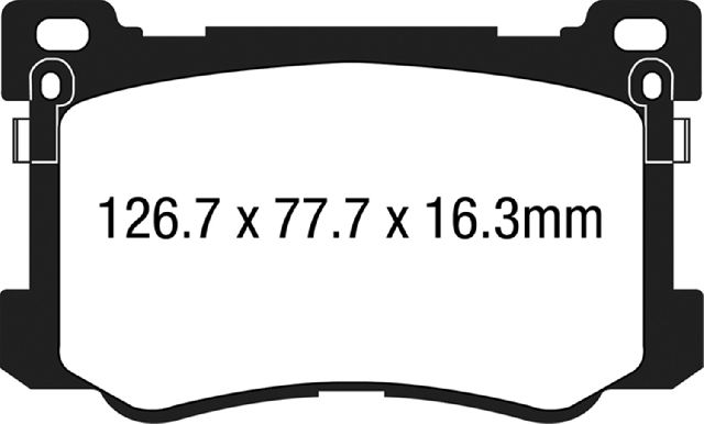 2018 Genesis G80 Disc Brake Pad Set - Front (EBC Brakes)