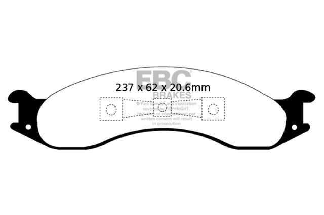 1992-1994 Ford E-350 Econoline Disc Brake Pad Set - Front (EBC Brakes)