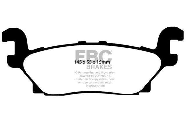 2009-2010 Hummer H3T Disc Brake Pad Set - Rear (EBC Brakes)