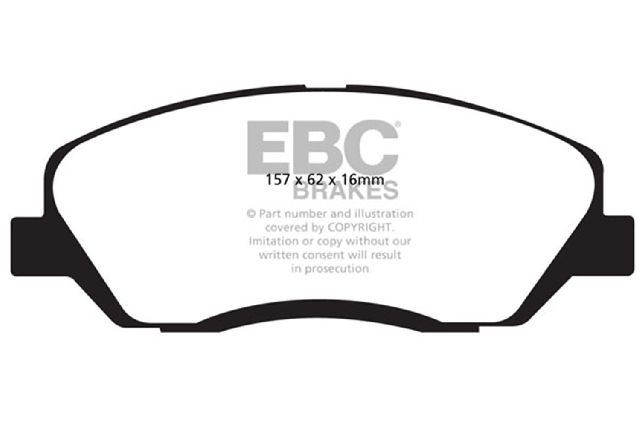 2007-2009 Hyundai Entourage Disc Brake Pad Set - Front (EBC Brakes)