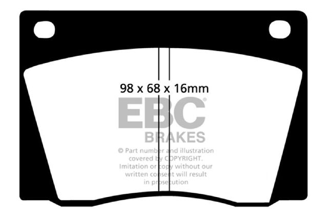 1973-1974 Jaguar XJ12 Disc Brake Pad Set - Front (EBC Brakes)