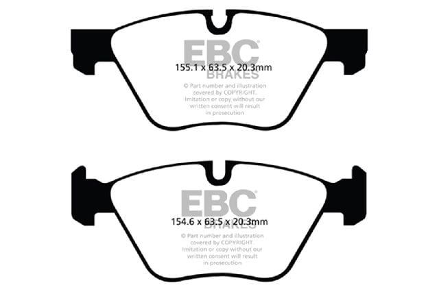 2011-2016 BMW 528i Disc Brake Pad Set - Front (EBC Brakes)