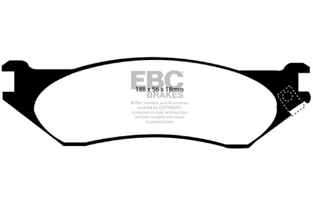 2003-2006 Dodge Durango Disc Brake Pad Set - Front (EBC Brakes)