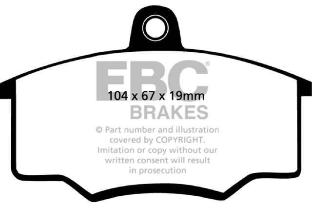 1980-1982 Audi 4000 Disc Brake Pad Set - Front (EBC Brakes)