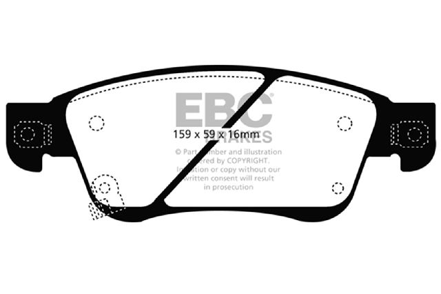 2008-2013 INFINITI G37 Disc Brake Pad Set - Front (EBC Brakes)