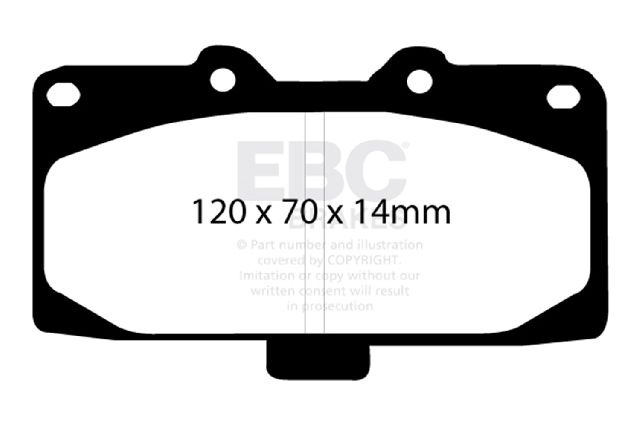 2003-2005 Mercedes-Benz ML350 Disc Brake Pad Set - Front (EBC Brakes)