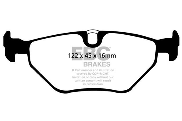 1997-2000 BMW 528i Disc Brake Pad Set - Rear (EBC Brakes)