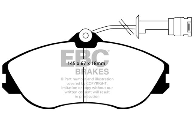 1995 Audi S6 Disc Brake Pad Set - Front (EBC Brakes)