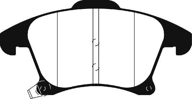 2013-2018 Lincoln MKZ Disc Brake Pad Set - Front (EBC Brakes)