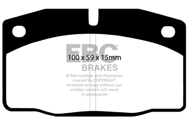 1988 Pontiac Fiero Disc Brake Pad Set - Front (EBC Brakes)