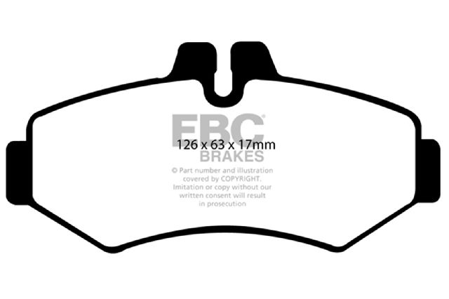 2002-2006 Freightliner Sprinter 2500 Disc Brake Pad Set - Rear (EBC Brakes)