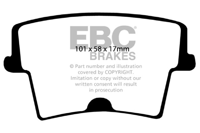 2005-2010 Chrysler 300 Disc Brake Pad Set - Rear (EBC Brakes)