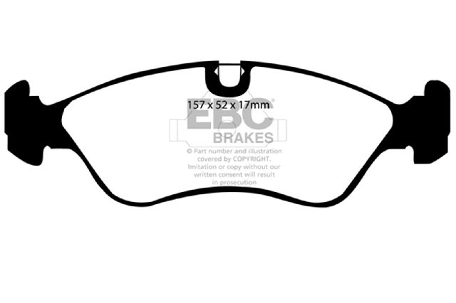 1999-2002 Daewoo Lanos Disc Brake Pad Set - Front (EBC Brakes)